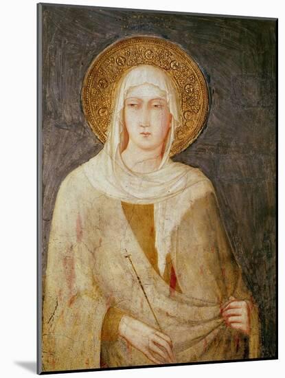 Five Saints, Detail of St. Clare-Simone Martini-Mounted Giclee Print