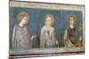 Five Saints, Detail of St. Elisabeth of Hungary, St. Clare and Another Saint-Simone Martini-Mounted Giclee Print