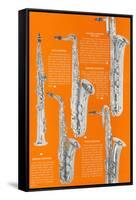 Five Saxophones-null-Framed Stretched Canvas