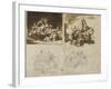 Five Sketches for a Cavalry Battle, 1813-14-Theodore Gericault-Framed Giclee Print