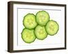 Five Slices of Cucumber-Steven Morris-Framed Photographic Print