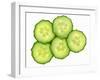 Five Slices of Cucumber-Steven Morris-Framed Photographic Print