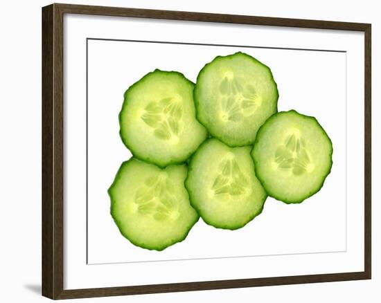 Five Slices of Cucumber-Steven Morris-Framed Photographic Print