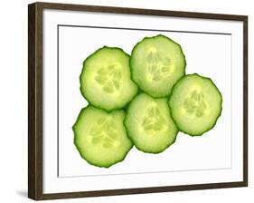 Five Slices of Cucumber-Steven Morris-Framed Photographic Print