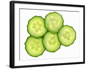 Five Slices of Cucumber-Steven Morris-Framed Photographic Print