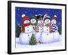 Five Snowmen-William Vanderdasson-Framed Giclee Print