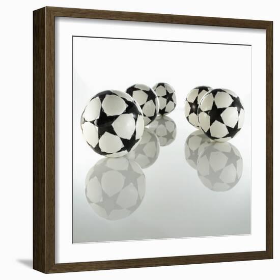 Five Soccer Balls-Newmann-Framed Photographic Print