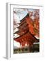 Five-Storey Pagoda (Gojunoto) in Autumn, Miyajima Island, Western Honshu, Japan-Stuart Black-Framed Premium Photographic Print