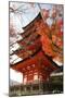 Five-Storey Pagoda (Gojunoto) in Autumn, Miyajima Island, Western Honshu, Japan-Stuart Black-Mounted Premium Photographic Print