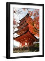 Five-Storey Pagoda (Gojunoto) in Autumn, Miyajima Island, Western Honshu, Japan-Stuart Black-Framed Photographic Print