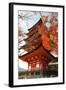 Five-Storey Pagoda (Gojunoto) in Autumn, Miyajima Island, Western Honshu, Japan-Stuart Black-Framed Photographic Print