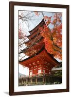 Five-Storey Pagoda (Gojunoto) in Autumn, Miyajima Island, Western Honshu, Japan-Stuart Black-Framed Photographic Print