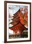 Five-Storey Pagoda (Gojunoto) in Autumn, Miyajima Island, Western Honshu, Japan-Stuart Black-Framed Photographic Print