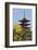 Five-Storey Pagoda (Gojunoto) in Autumn, Miyajima Island, Western Honshu, Japan-Stuart Black-Framed Photographic Print