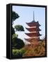 Five Storey Pagoda, Miyajima, Japan-Charles Bowman-Framed Stretched Canvas