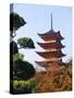 Five Storey Pagoda, Miyajima, Japan-Charles Bowman-Stretched Canvas