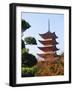 Five Storey Pagoda, Miyajima, Japan-Charles Bowman-Framed Photographic Print