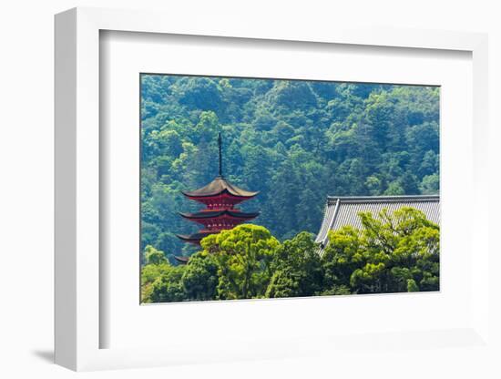 Five-Storied Pagoda, Gojunoto, Miyajima, Japan-Keren Su-Framed Photographic Print