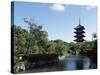 Five Story Pagoda of the Toji Buddhist Temple-null-Stretched Canvas