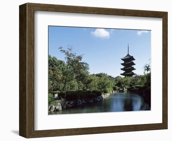 Five Story Pagoda of the Toji Buddhist Temple-null-Framed Giclee Print