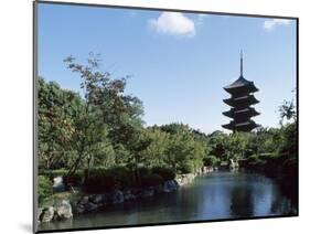 Five Story Pagoda of the Toji Buddhist Temple-null-Mounted Giclee Print