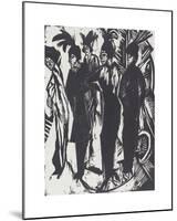 Five Tarts-Ernst Ludwig Kirchner-Mounted Premium Giclee Print