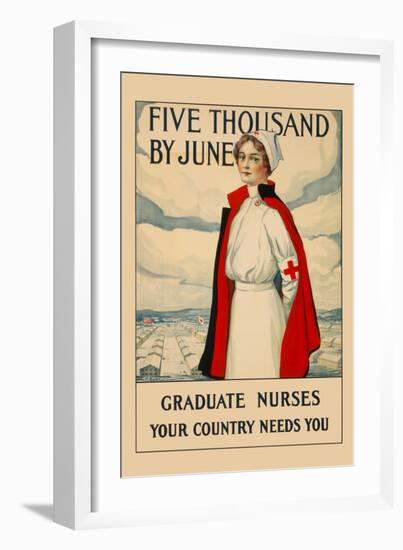 Five Thousand by June-Carl Rakeman-Framed Art Print