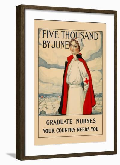 Five Thousand by June-Carl Rakeman-Framed Art Print