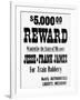 Five Thousand Dollar Reward Sign for Jesse and Frank James-null-Framed Giclee Print