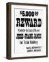 Five Thousand Dollar Reward Sign for Jesse and Frank James-null-Framed Giclee Print