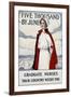 Five Thousand Nurses by June - Graduate Nurses Your Country Needs You Poster-Carl Rakeman-Framed Giclee Print