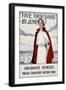 Five Thousand Nurses by June - Graduate Nurses Your Country Needs You Poster-Carl Rakeman-Framed Giclee Print