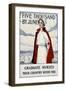 Five Thousand Nurses by June - Graduate Nurses Your Country Needs You Poster-Carl Rakeman-Framed Premium Giclee Print