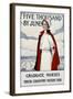 Five Thousand Nurses by June - Graduate Nurses Your Country Needs You Poster-Carl Rakeman-Framed Giclee Print