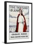 Five Thousand Nurses by June - Graduate Nurses Your Country Needs You Poster-Carl Rakeman-Framed Giclee Print