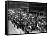 Five Thousand School Teachers Demonstrate in Downtown Chicago-null-Framed Stretched Canvas