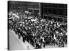 Five Thousand School Teachers Demonstrate in Downtown Chicago-null-Stretched Canvas