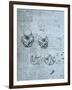 Five Views of a Foetus in the Womb, Facsimile Copy-Leonardo da Vinci-Framed Giclee Print