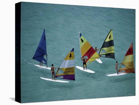 Five Windsurfers-null-Stretched Canvas