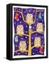 Five Wise Owls-Cathy Baxter-Framed Stretched Canvas