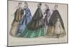 Five Women and a Child Wearing the Latest Autumn and Winter Fashions, 1864-null-Mounted Giclee Print