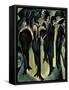 Five Women on the Street-Ernst Ludwig Kirchner-Framed Stretched Canvas