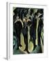 Five Women on the Street-Ernst Ludwig Kirchner-Framed Giclee Print