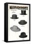 Five Women's Hats-null-Framed Stretched Canvas