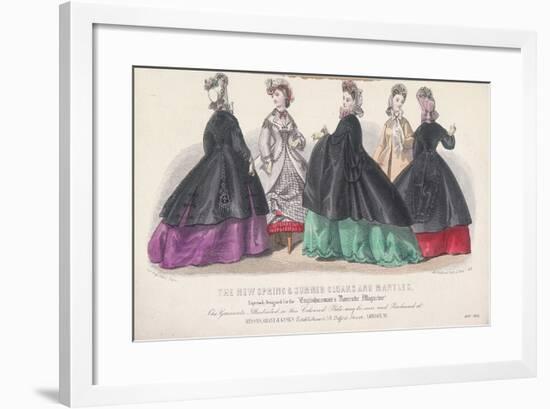 Five Women Wearing Spring and Summer Coats and Mantles, 1864-Rigolet Rigolet-Framed Giclee Print