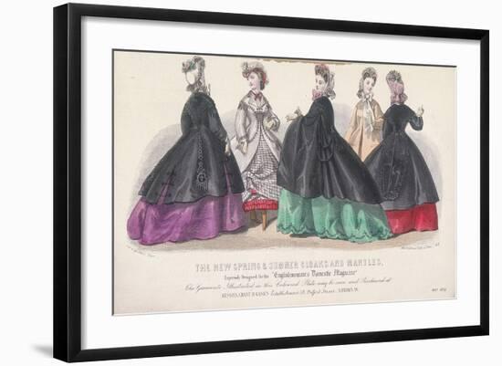 Five Women Wearing Spring and Summer Coats and Mantles, 1864-Rigolet Rigolet-Framed Giclee Print