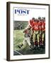 "Five Yard Penalty" Saturday Evening Post Cover, December 5, 1959-Constantin Alajalov-Framed Giclee Print