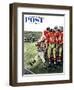 "Five Yard Penalty" Saturday Evening Post Cover, December 5, 1959-Constantin Alajalov-Framed Giclee Print