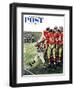 "Five Yard Penalty" Saturday Evening Post Cover, December 5, 1959-Constantin Alajalov-Framed Giclee Print