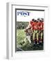 "Five Yard Penalty" Saturday Evening Post Cover, December 5, 1959-Constantin Alajalov-Framed Giclee Print